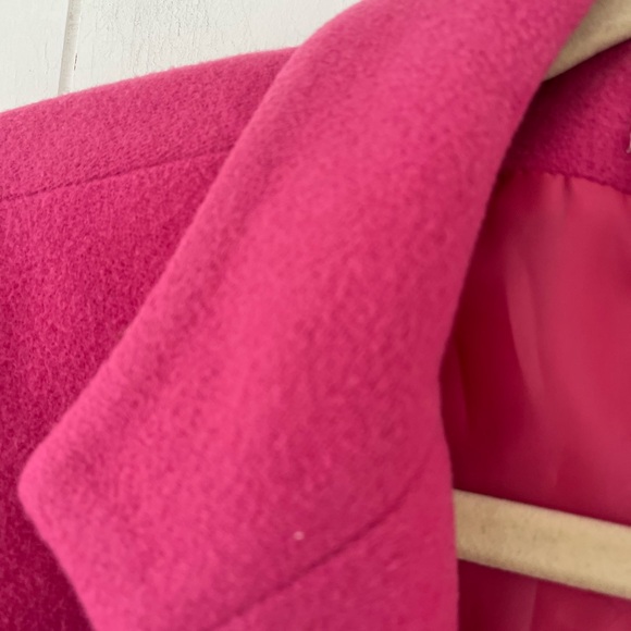 Chadwicks Vibrant Pink Women's Wool Cashmere Blend Blazer Size 12 - Picture 8 of 13